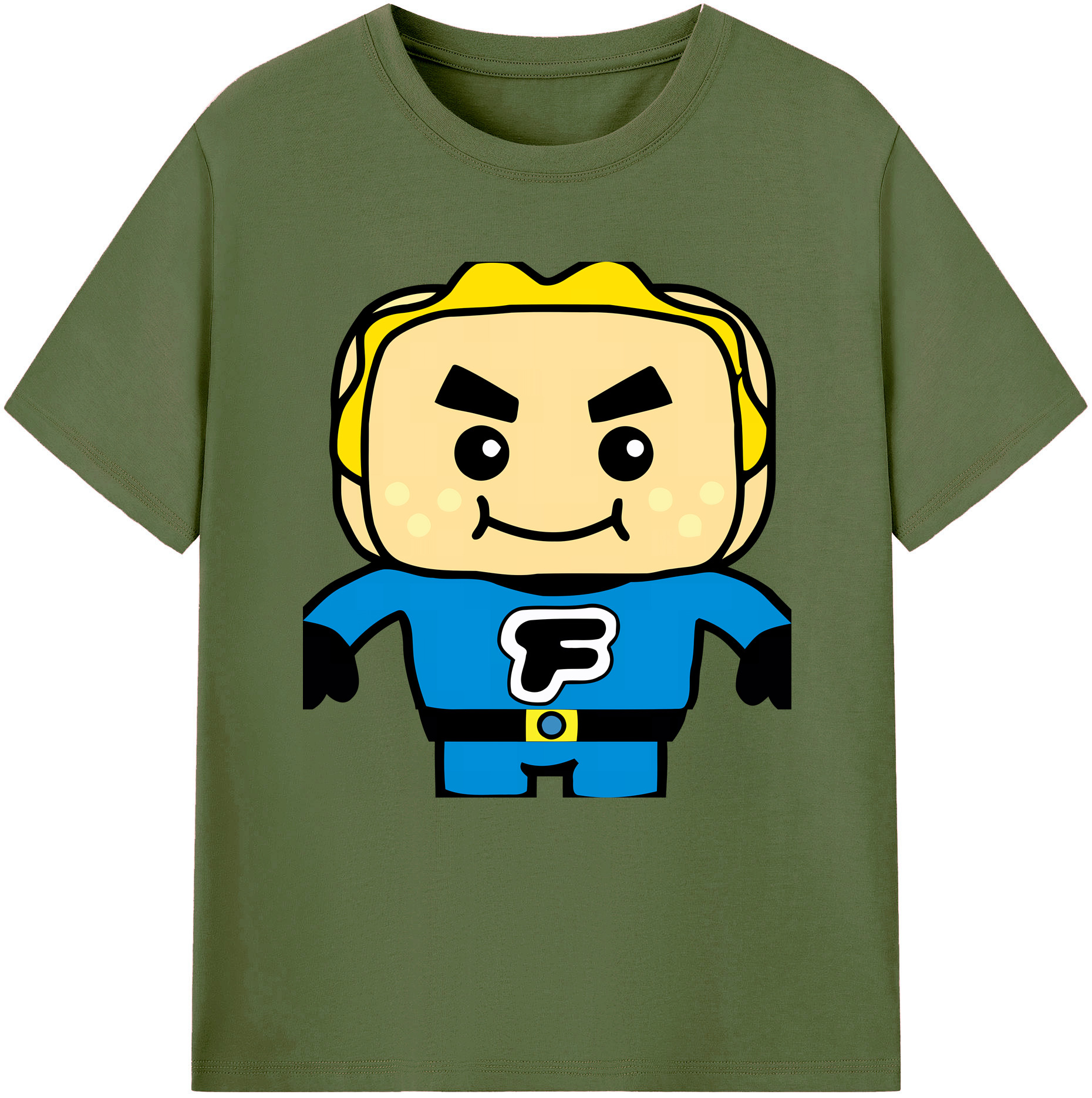 （画像用） アンパンマン Anpanman 綿100％半袖Tシャツ（フロントプリント）